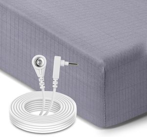 5% Conductive Silver Fiber Grounding Fitted Bed <strong>Sheets</strong> Organic <strong>Bamboo</strong> Grounding Mattress Cover - Product Image 5