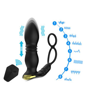 Vibrador Anal, Juguetes sexuales para lesbianas, recomendación de agente Sm, vídeo gratuito para adultos, Nueva Generación, enchufe Telescc, Control remoto grande, próstata - Product Image 1