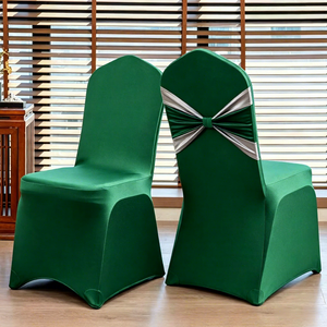 Housses de chaise extensibles en spandex Scuba, blanc, or, <span class=keywords><strong>noir</strong></span> et multicolores, pour mariages, fêtes, banquets et événements, vente en gros - Product Image 2