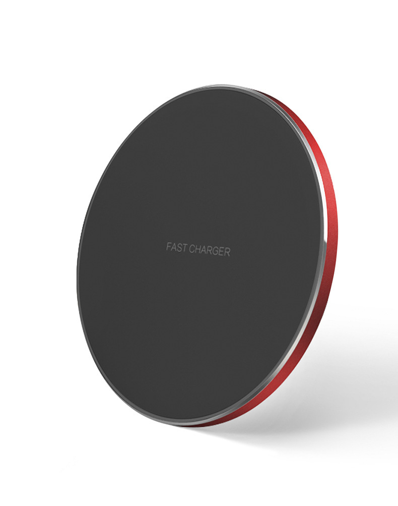 Wireless charger 15/20/30/35W matte red base with black surface