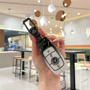 Funda de Silicona y Aleación de Zinc para Llaves de Coche Mercedes Benz <span class=keywords><strong>Maybach</strong></span>, Nuevas C200L C260L S400L S450L CLASS, con Anillo para Llaves - Product Image 5