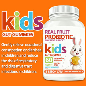 Gomitas Probióticas de Fruta Real para el Apoyo Digestivo de los Niños, Fórmula Vegetariana Prebiótica, Gomitas con Sabor Natural a Bayas - Product Image 2