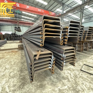 Panneaux de palissage en acier Larsen SY295 SY390 400*100*10.5mm Q235 Q355 9m 12m 15m 18m 24m DIN, JIS, AISI, ASTM, GB, BS Type Z Type <span class=keywords><strong>U</strong></span> - Product Image 2