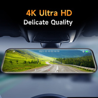10 pouces écran tactile avant et arrière 4K double caméra Wifi Vision nocturne 4K miroir Dash Cam pour voiture