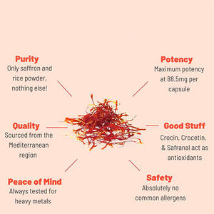 Экстракт шафрана, добавка, добавка шафрана, капсулы для женщин и мужчин, 88,5 мг экстракта шафрана - Product Image 4