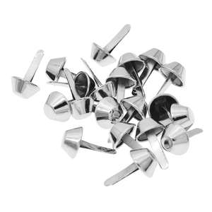 Clous à tête plate en métal à deux pattes, rivets percés, pointes, clous pour l'artisanat du cuir, <span class=keywords><strong>sac</strong></span> à main, fond de <span class=keywords><strong>sac</strong></span> à main, protection, réparation DIY - Product Image 2