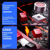 Clavier mécanique en aluminium personnalisé, USB tri-mode, RGB, avec joint, touches entièrement programmables, bouton de volume, pour PC