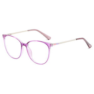 แว่นตาออปติคอลทรงกลมน้ำหนักเบาเหมาะกับชายและหญิงแว่นตาแฟชั่นพร้อมกรอบ TR สำหรับการอ่านคอมพิวเตอร์ในชีวิตประจำวัน - Product Image 2
