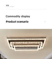 Plafonnier LED en aluminium et acrylique pour salon, style italien minimaliste, commande vocale intelligente, ensemble complet pour salon et chambre