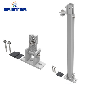 Supports de montage réglables pour panneaux solaires HF, jambes avant et arrière, pour toit plat, système solaire - Product Image 1