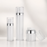 Bouteille de lotion en plastique PP transparente avec boucle blanche, vente en gros pour fabricants