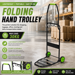รถเข็นเหล็กพับได้แบบพกพา 2 ล้อ สำหรับช็อปปิ้งและจัดเก็บ - Product Image 1
