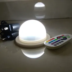 RGB 6W 16 renk değişimi aydınlatma kablosuz spot LED ışık dize ampul