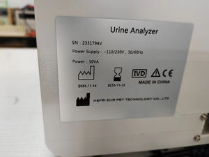 Analisador de Urina Semi-Automático de Alta Velocidade EUR PET com Tela Sensível ao Toque para Análise Veterinária de Urina em Clínicas Veterinárias - Product Image 5