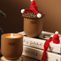 Bougie parfumée Creative Acorn, bougie décorative pour la maison, rafraîchisseur d'ambiance, bougie parfumée de Noël, comme cadeau pour les filles et les amies