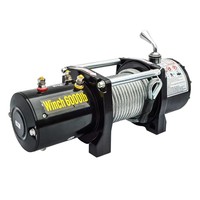 Puissant treuil électrique 12V 24V 4x4 tout-terrain pour voiture, capacité de traction 8000lbs 12000lbs 13500lbs