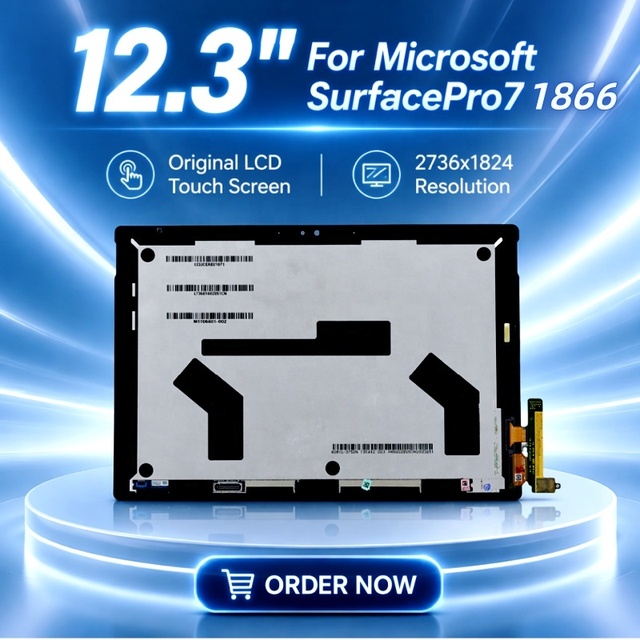 Original 12.3" LCD Screen for Microsoft Surface Pro7 1866 LCD Display Touch Screen Full Assembly Repair Parts