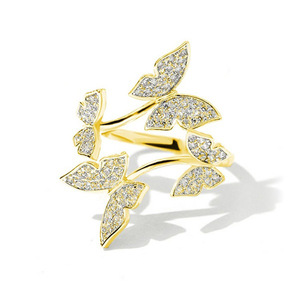 Anello Aperto a Farfalla Fresco per Ragazze, Gioiello Carino da Indossare sul Dito Indice, Accessorio per Outfit Quotidiani e Feste - Product Image 2