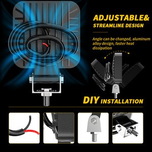 Venta caliente de luz de carretilla elevadora redonda de 2,5 pulgadas, foco de motocicleta, luz de trabajo LED automotriz - Product Image 3