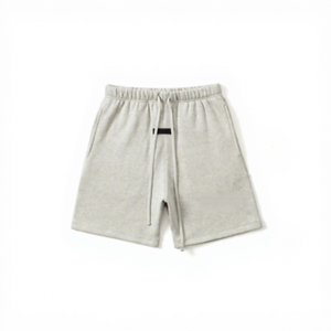 Shorts courts pour hommes Essentials, coupe ample en coton avec cordon de serrage, style américain tendance, collection Printemps/Été, ligne dédiée transfrontalière - Product Image 4
