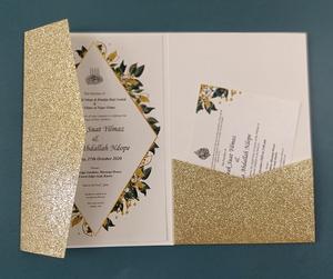 Sage Olive Vert Rouge Rose Or Argent Paillettes Tri Fold Laser Cut Cartes <span class=keywords><strong>D</strong></span>'invitation De Mariage <span class=keywords><strong>Carte</strong></span> <span class=keywords><strong>D</strong></span>'invitation Fête Anniversaire Doux 16 - Product Image 5