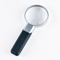 Handheld Magnifiers With LED Light Acrylic Plastic Lens Magnifying Glass Vertical Magnifying Eye Glasses