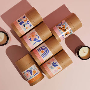 Boîtes d'emballage personnalisées biodégradables de qualité alimentaire pour huiles essentielles et parfums, tubes en papier, cylindre noir avec estampage à chaud doré - Product Image 6