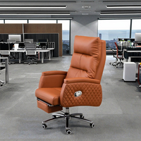 Chaise de bureau ergonomique à dossier inclinable A2307 au design moderne pour la maison/le bureau, chaise de direction pour ordinateur
