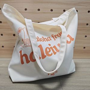 Wholesale Hawaii Souvenir <b>Bag</b> Large Horizontal Beach Tote <b>Bag</b> Heavy Custom Printed <b>Long</b> Handles Canvas Tote <b>Bags</b> - Product Image 2