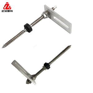Support d'angle en L réglable avec fente verticale et écrou pré-assemblé pour la fixation de cadres en bois de meubles robustes - Product Image 5
