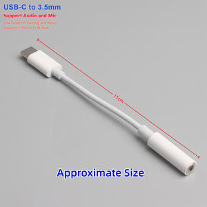 Adaptateur casque USB-C vers 3,5 mm haute résolution, <span class=keywords><strong>prise</strong></span> <span class=keywords><strong>jack</strong></span> 3,5 mm avec micro, pour <span class=keywords><strong>iPhone</strong></span> 15 Android, DAC stéréo numérique - Product Image 2