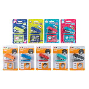 M & G-minimáquina moldeadora colorida, 24/6, 5 colores vívidos con grapas, escuela, oficina, empresa, suministros de papelería, grapadora, 500 Uds. - Product Image 3