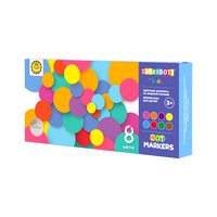 Lot de 8 marqueurs à points russes pour tout-petits, enfants d'âge préscolaire, marqueurs à points pour bingo, marqueurs à points pour le dessin d'art pour enfants, jouets de dessin