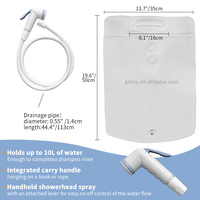 Sac de douche en PVC pliable, portable, pour voyage, Camping,