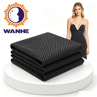 Tissu imprimé élastique 100D en spandex quatre directions pour jupe, motif vague simple, points numériques, dentelle imprimée, tissu tricoté, tissé