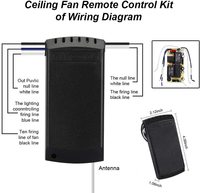 Kit de télécommande universel sans fil pour ventilateur de plafond / Interrupteur de télécommande pour ventilateur de plafond