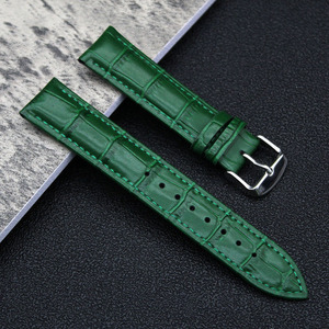 Cinturino per <span class=keywords><strong>Orologio</strong></span> in Vera Pelle di Vitello con Motivo Coccodrillo, Impermeabile, Multicolore, 14mm 18mm 20mm 22mm 24mm - Product Image 6