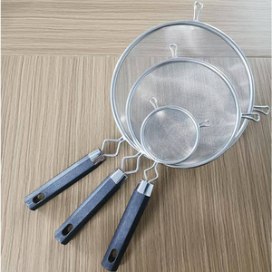 Stainless Steel <b>Mesh</b> <b>Strainer</b> 3 Sizes Anti Slip Handle For Soy Milk Juice Flour Sieve Multifunction Kitchen <b>Strainer</b> - Product Image 1