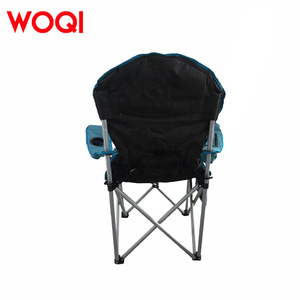 Silla Plegable Woqi para Exteriores, Marco de Aluminio, Tela Oxford Azul Pavo Real, Silla de Jardín con Portavasos 54X54X108 - Product Image 4