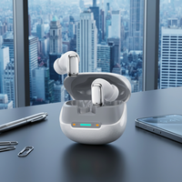 Écouteurs intra-auriculaires sans fil Brightblue True Wireless 5.4 avec indicateur LED, étanchéité IPX4, contrôle tactile, son stéréo, autonomie de plus de 20 heures