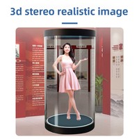 Vitrine holographique IA de 5,5 à 75 pouces pour affichage 3D à l'œil nu de humains virtuels, équipement holographique interactif d'intérieur