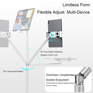 Soporte de Trípode Ajustable para Teléfono y Tableta, Soporte Flexible para Piso, Transmisión en Vivo, Reuniones en Línea y Lectura en la Cama - Product Image 6