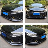 Lame de pare-chocs compatible avec Kia K5 2021-2025, Spoiler avant, Diffuseur, Kit carrosserie, Fibre de carbone peinte