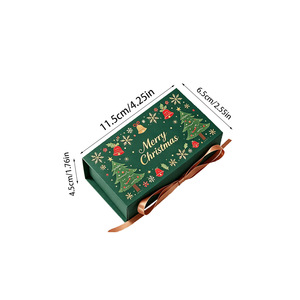 Dropshipping Shopify Christmas Tree Printed <b>Gift</b> <b>Box</b> <b>For</b> Candy Chocolate Holiday Favor <b>Empty</b> Storage Container - Product Image 2