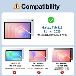 Étui <span class=keywords><strong>MoKo</strong></span> Frosted Translucent Back Shell Slim Light Trifold pour Samsung Galaxy Tab S11 2025 - Product Image 2
