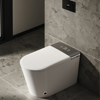 Siège de toilette intelligent allongé à vente chaude, chasse d'eau par siphon, désodorisation intégrée, double chasse d'eau, télécommande, salle de bain, soins féminins, siphon en P