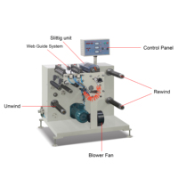 Machine rotative de rebobinage de refendage de découpe FQ320 garantie de 3 ans A900236 pour la production d'emballages d'autocollants d'étiquettes