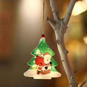 Hot-Selling Festive Christmas Decorations <b>Window</b> Night <b>Lights</b> Bar Shop Holiday Tree Pendants Scene Layout Supplies for Christmas - Product Image 6