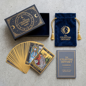 ผลิตไพ่ทาโรต์ Deluxe Starry <span class=keywords><strong>Wisdom</strong></span> แบบกำหนดเอง พร้อมขอบฟอยล์สีทองเมทัลลิก จำหน่ายไพ่พยากรณ์ราคาส่ง - Product Image 4