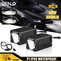 2 Piezas de Faros LED para Motocicleta, 12V, Luces LED de Alta Intensidad, Lámpara para Moto, Foco LED Externo Delantero, Luces Auxiliares